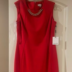 Calvin Klein Red Cocktail Dress